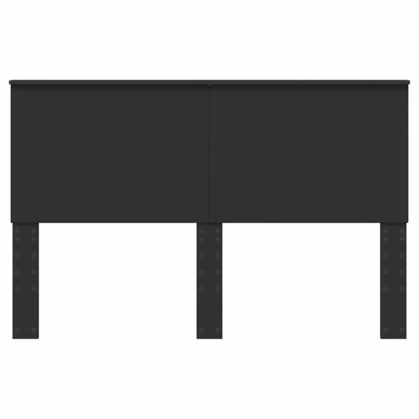 vidaXL Tête de lit avec tête de lit Noir aspect chêne 150 cm Bois d'ingénierie