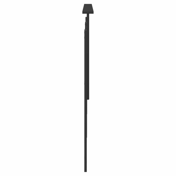 vidaXL Tête de lit avec tête de lit Noir aspect chêne 150 cm Bois d'ingénierie