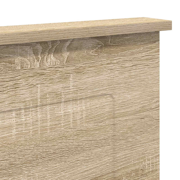 vidaXL Tête de lit avec tête de lit chêne Sonoma 150 cm Bois d'ingénierie