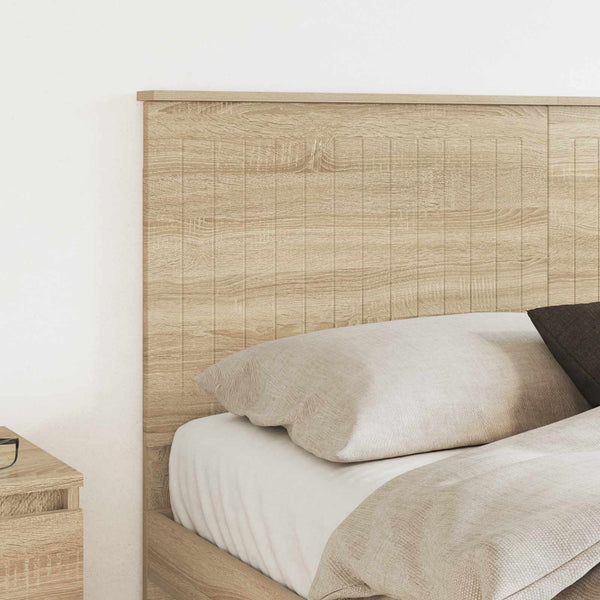 vidaXL Tête de lit avec tête de lit chêne Sonoma 150 cm Bois d'ingénierie