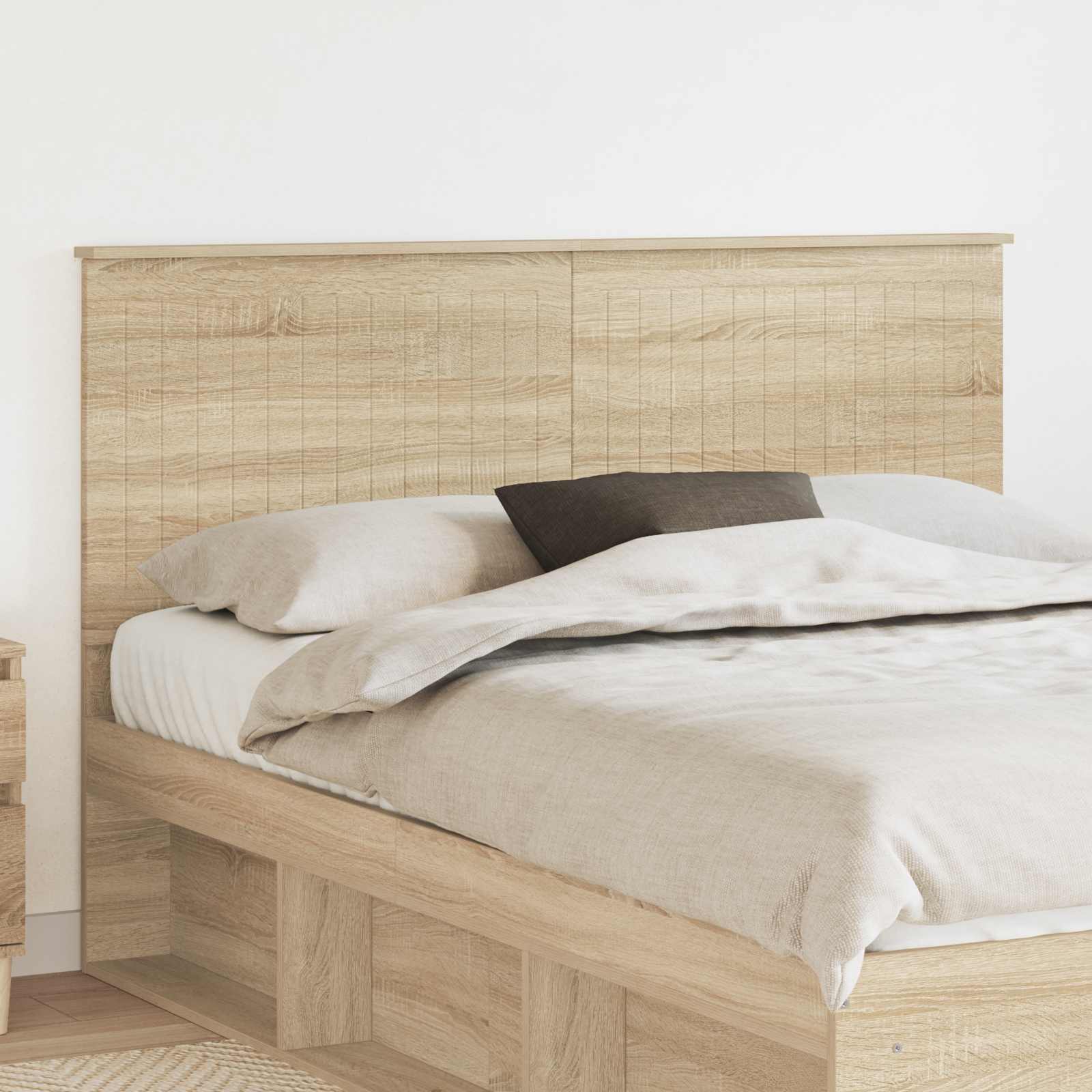 vidaXL Tête de lit avec tête de lit chêne Sonoma 150 cm Bois d'ingénierie