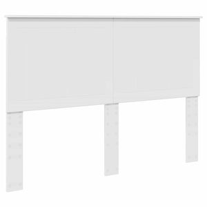 vidaXL Tête de lit avec bandes LED Blanc 140 cm Bois d'ingénierie