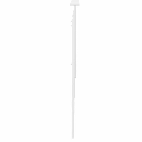 vidaXL Tête de lit avec bandes LED Blanc 140 cm Bois d'ingénierie