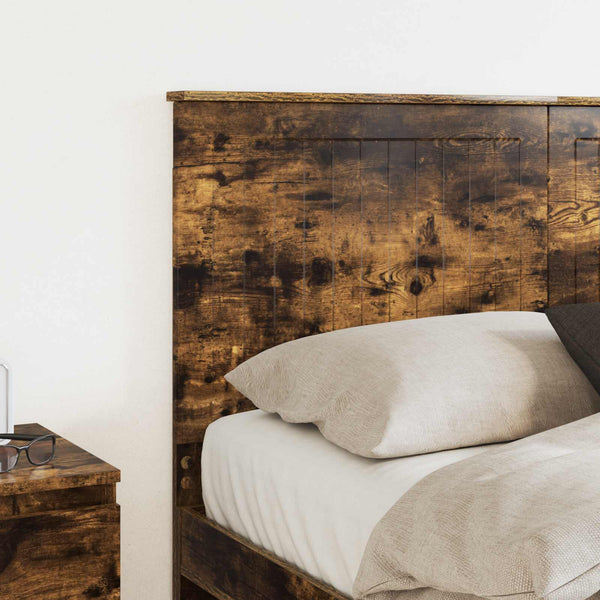 vidaXL Tête de lit Chêne fumé 140 cm Bois d'ingénierie