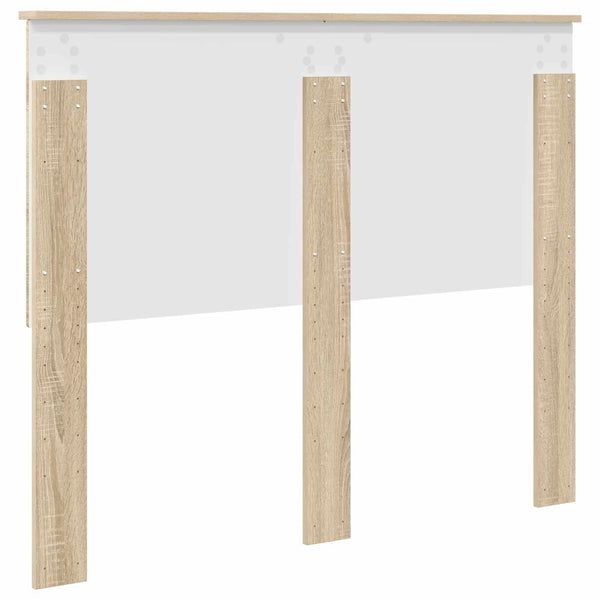 vidaXL Tête de lit avec tête de lit chêne Sonoma 135 cm Bois d'ingénierie