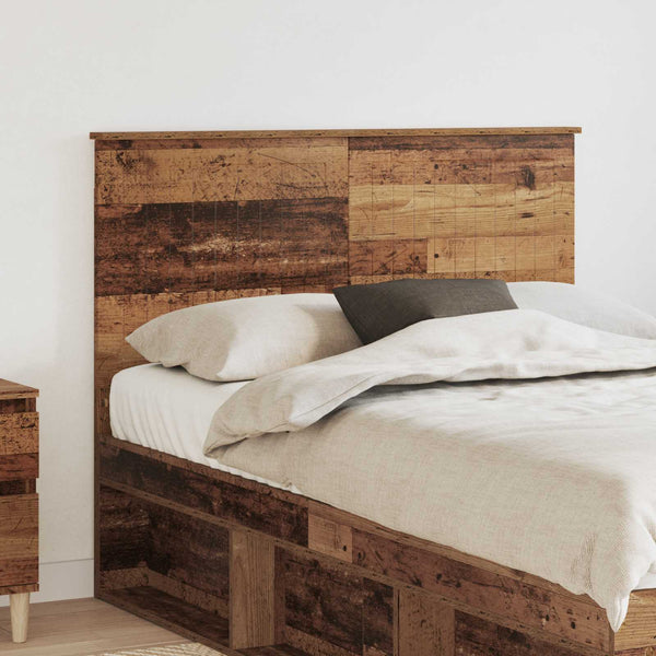 vidaXL Tête de lit avec tête de lit en bois de récupération 135 cm en bois d'ingénierie
