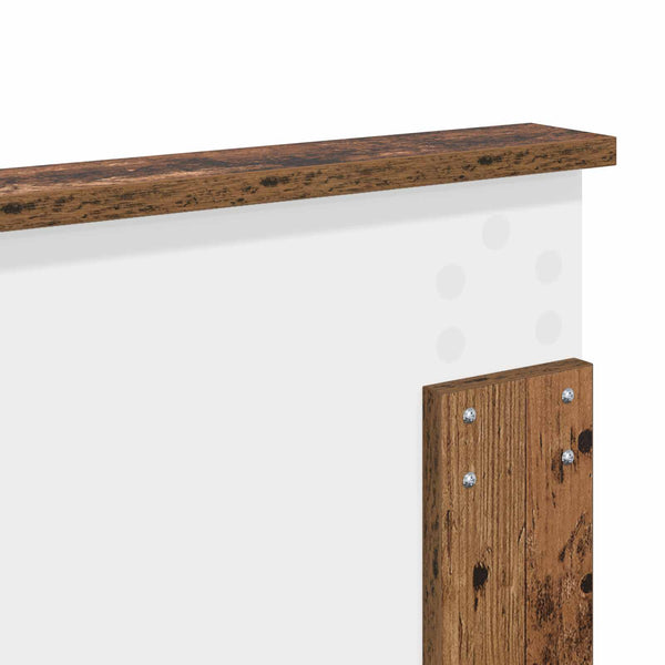 vidaXL Tête de lit avec tête de lit en bois de récupération 120 cm en bois d'ingénierie