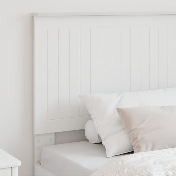 vidaXL Tête de lit avec lattes Blanc 100 cm Bois d'ingénierie