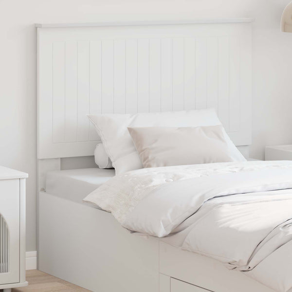 vidaXL Tête de lit avec lattes Blanc 100 cm Bois d'ingénierie