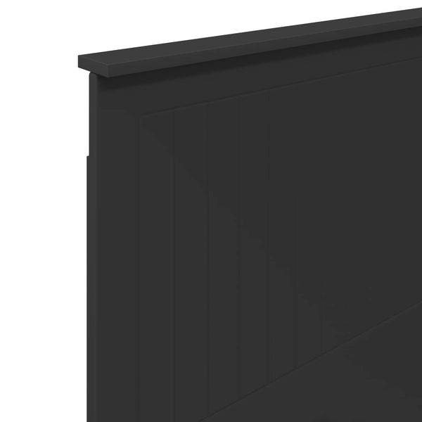 vidaXL Tête de lit avec panneau chêne noir 100 cm Bois d'ingénierie
