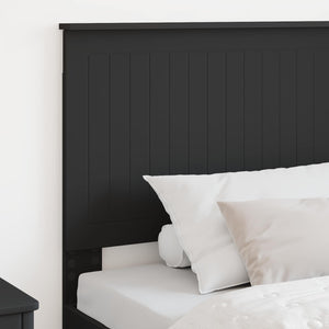 vidaXL Tête de lit avec panneau chêne noir 100 cm Bois d'ingénierie