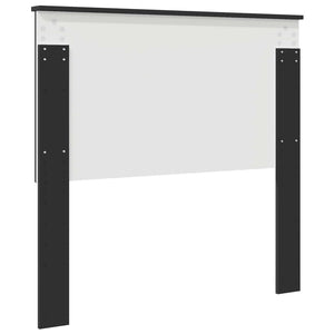 vidaXL Tête de lit avec panneau chêne noir 100 cm Bois d'ingénierie