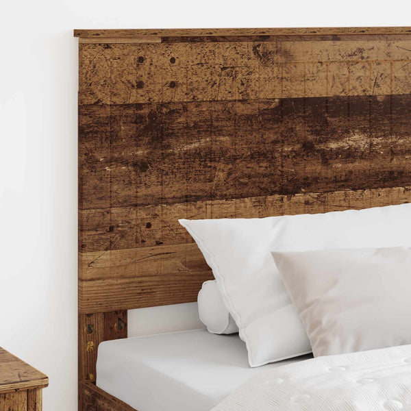 vidaXL Tête de lit avec tête de lit en bois de récupération 100 cm Bois d'ingénierie