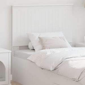 vidaXL Tête de lit avec tête de lit Blanc 90 cm Bois d'ingénierie