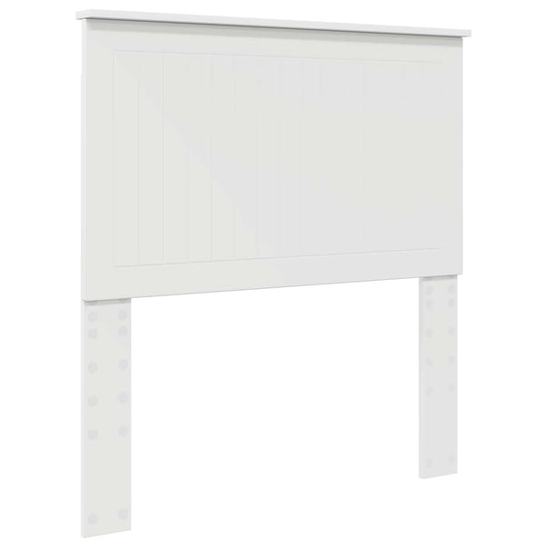 vidaXL Tête de lit avec tête de lit Blanc 90 cm Bois d'ingénierie