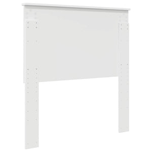 vidaXL Tête de lit avec tête de lit Blanc 90 cm Bois d'ingénierie
