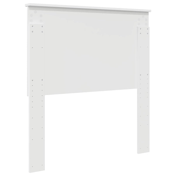 vidaXL Tête de lit avec tête de lit Blanc 90 cm Bois d'ingénierie