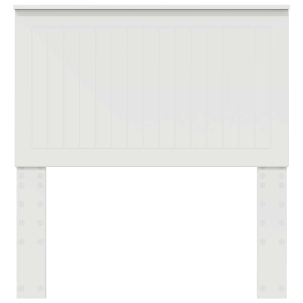 vidaXL Tête de lit avec tête de lit Blanc 90 cm Bois d'ingénierie