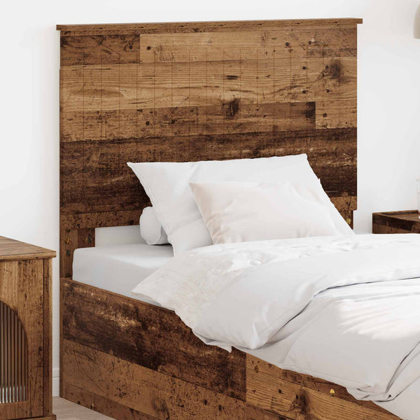 vidaXL Tête de lit avec panneau en bois recyclé 90 cm en bois d'ingénierie