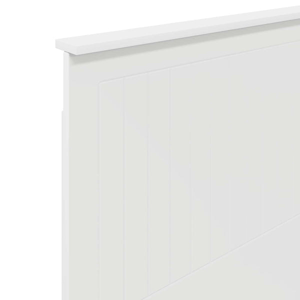 vidaXL Tête de lit avec lattes Blanc 80 cm Bois d'ingénierie