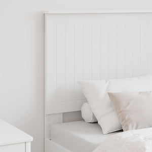 vidaXL Tête de lit avec lattes Blanc 80 cm Bois d'ingénierie