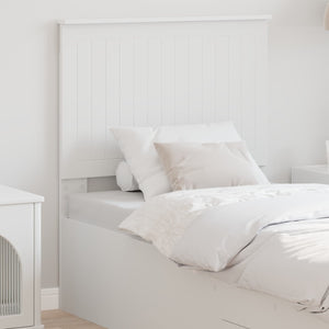 vidaXL Tête de lit avec lattes Blanc 80 cm Bois d'ingénierie