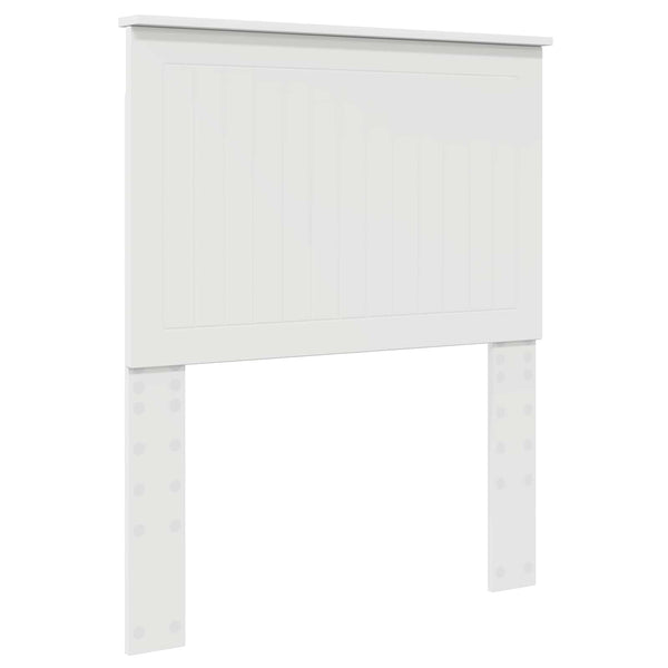 vidaXL Tête de lit avec lattes Blanc 80 cm Bois d'ingénierie