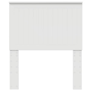 vidaXL Tête de lit avec lattes Blanc 80 cm Bois d'ingénierie
