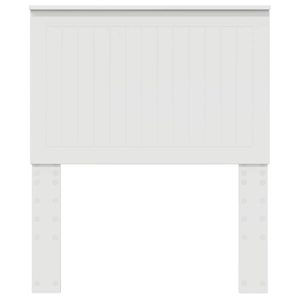 vidaXL Tête de lit avec lattes Blanc 80 cm Bois d'ingénierie