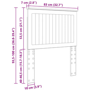 Kopfteil Sonoma Eiche 80 cm