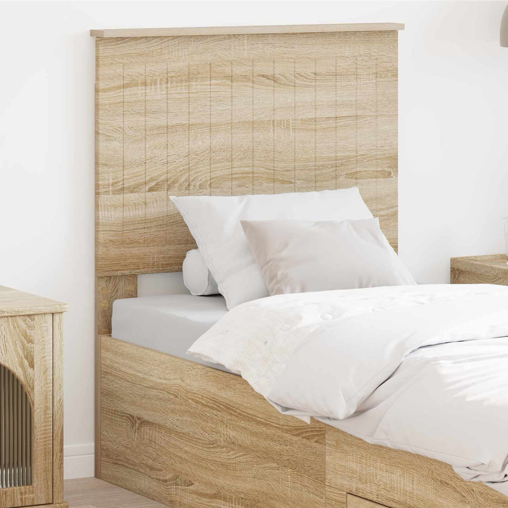 vidaXL Tête de lit avec tête de lit chêne sonoma 75 cm en bois d'ingénierie