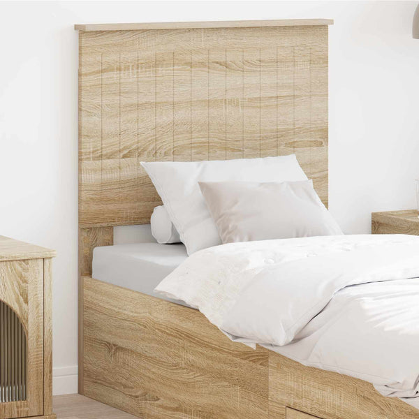 vidaXL Tête de lit avec tête de lit chêne sonoma 75 cm en bois d'ingénierie