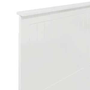 vidaXL Tête de lit avec panneau de lit Blanc brillant 75 cm Bois d'ingénierie