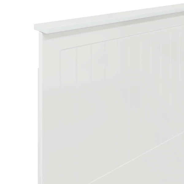 vidaXL Tête de lit avec panneau de lit Blanc brillant 75 cm Bois d'ingénierie