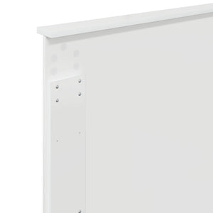 vidaXL Tête de lit avec panneau de lit Blanc brillant 75 cm Bois d'ingénierie