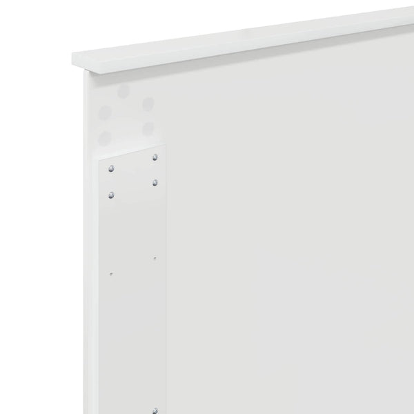 vidaXL Tête de lit avec panneau de lit Blanc brillant 75 cm Bois d'ingénierie
