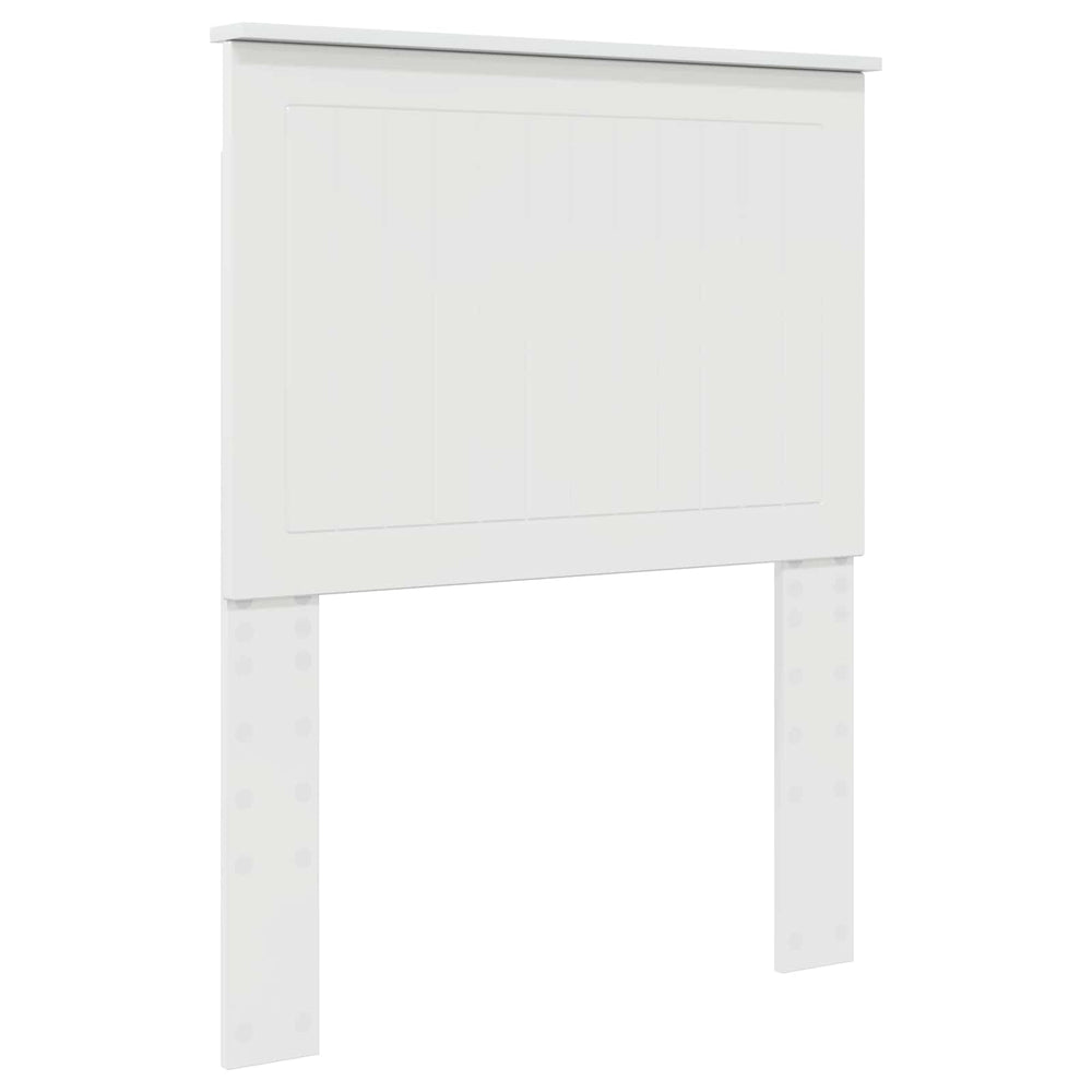 Glänzend Weißes Kopfteil 75 cm