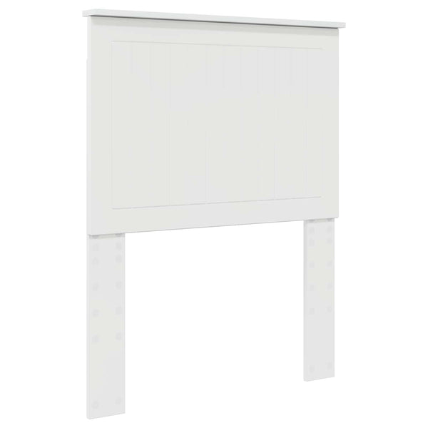 vidaXL Tête de lit avec panneau de lit Blanc brillant 75 cm Bois d'ingénierie