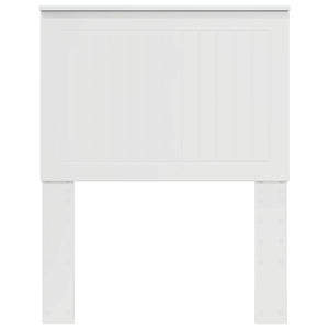 vidaXL Tête de lit avec panneau de lit Blanc brillant 75 cm Bois d'ingénierie