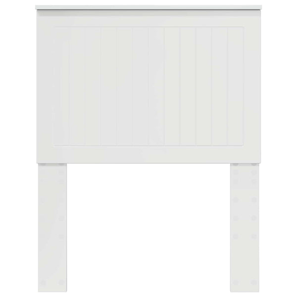 vidaXL Tête de lit avec panneau de lit Blanc brillant 75 cm Bois d'ingénierie