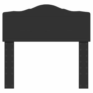 Schwarzes Kopfteil in Eichen-Optik