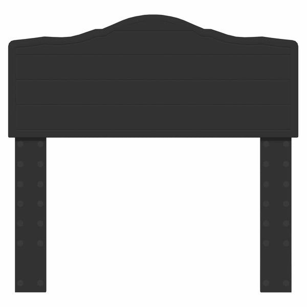 Schwarzes Kopfteil in Eichen-Optik