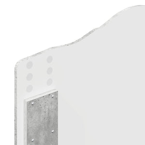 Kopfteil Beton Grau Holzwerkstoff