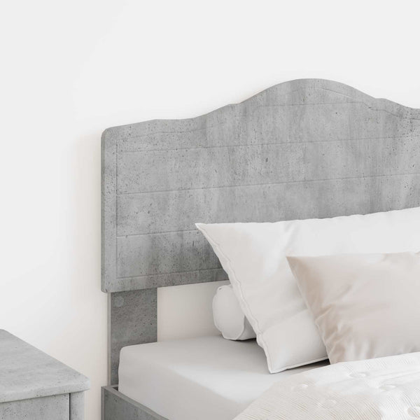 Kopfteil Beton Grau Holzwerkstoff