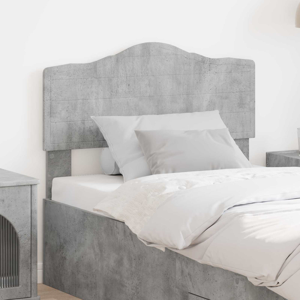 Kopfteil Beton Grau Holzwerkstoff