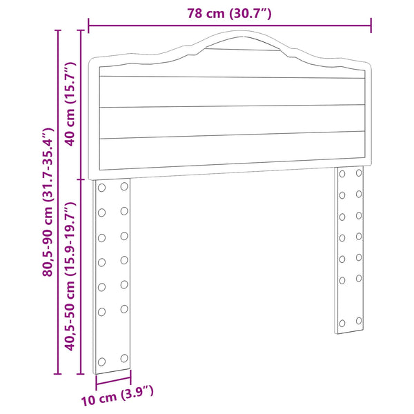 Kopfteil Altholz Holzwerkstoff