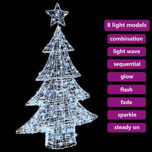 Acryl Weihnachtsbaum 120cm mit 100 LED