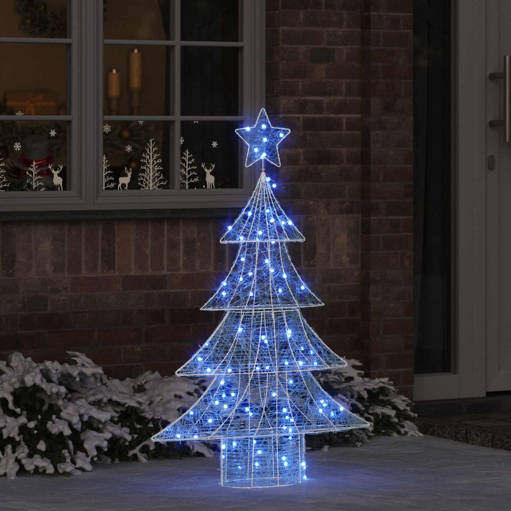 Weihnachtsbaum mit 100 LEDs Blau 120cm