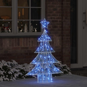 Weihnachtsbaum mit 100 LEDs Blau 120cm
