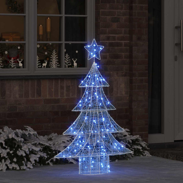 Weihnachtsbaum mit 100 LEDs Blau 120cm